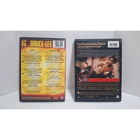 WARNER BROS BRUCE LEE ACTION PACK & ENTER THE DRAGON 10 FILM DVD LOT - Picture 2 of 7